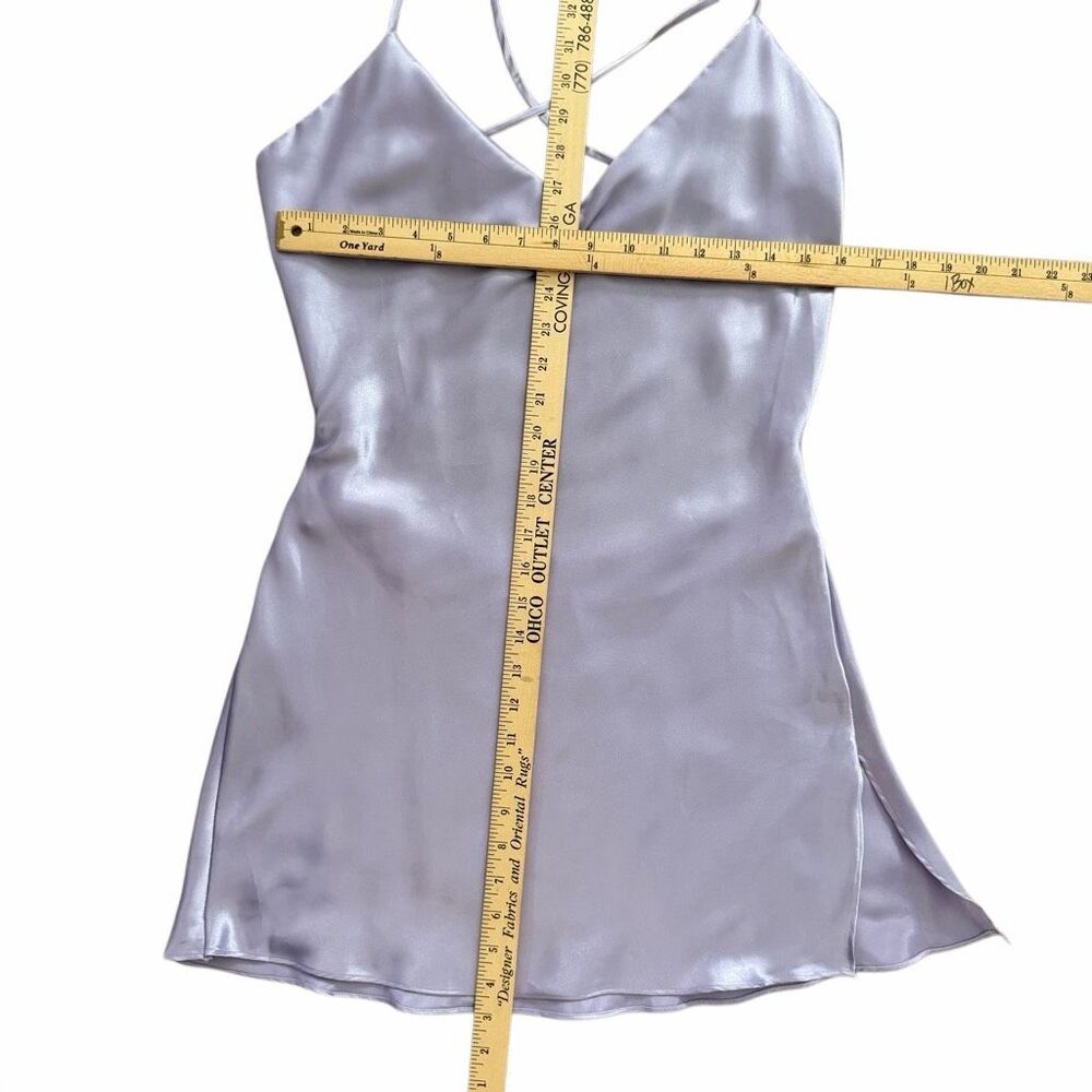 Victoria’s Secret Satin Slip Dress Lavender Purple Cowl Neck Open Back Size S - Picture 9 of 9